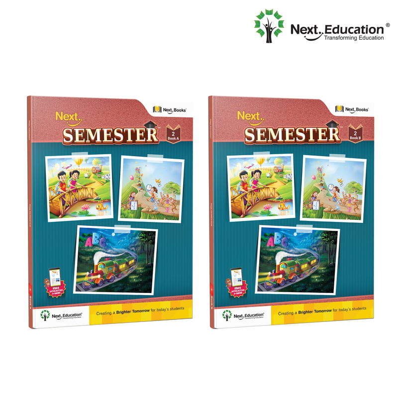 Next Semester class 2 /level 2 (Book A+B) combo of Maths + English + EVS Text book along with Workbook New Education Policy (NEP) Editionby Next Education |