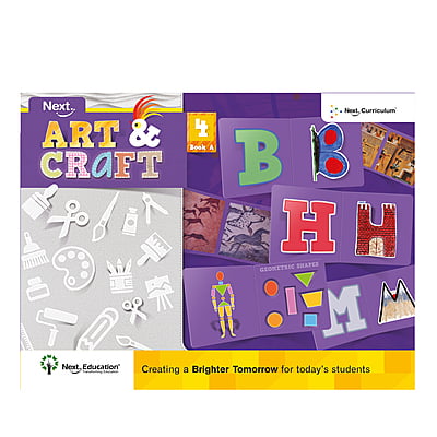 Art & Craft book for - Secondary School kids Class 4 / Level 4 (A + B)