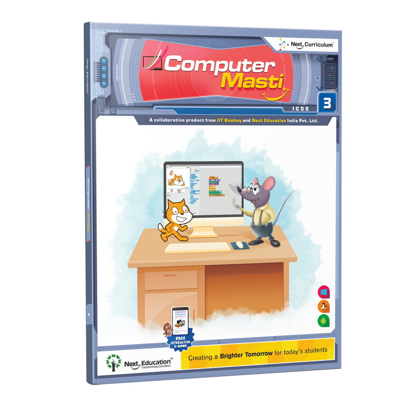 Computer Science Textbook ICSE For Class 3 / Level 3 Prepared by IIT Bombay & - Computer Masti