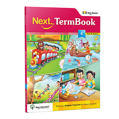 Next Term 3 Book combo Text book with Maths, English and EVS for class 4 / level 4 Book A