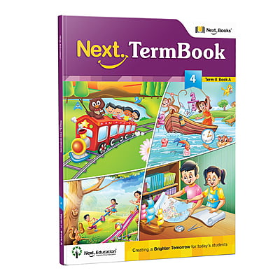 Next Term 2 Book combo Text book with Maths, English and EVS for class 4 / level 4 Book A