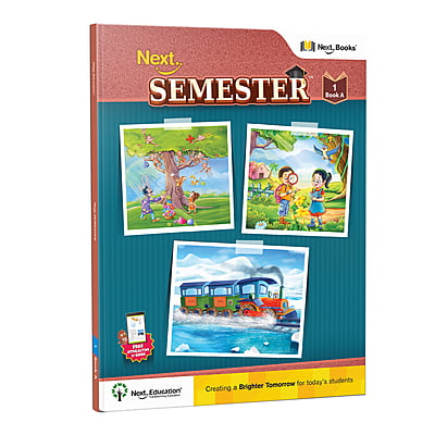 Next Semester class 1 combo CBSE Textbook Maths + English + Environmental science Book A