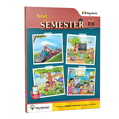 Next Semester class 3 combo CBSE Textbook Maths + English + Environmental science Book B