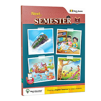 Next Semester class 4 combo CBSE Textbook Maths + English + Environmental science Book A