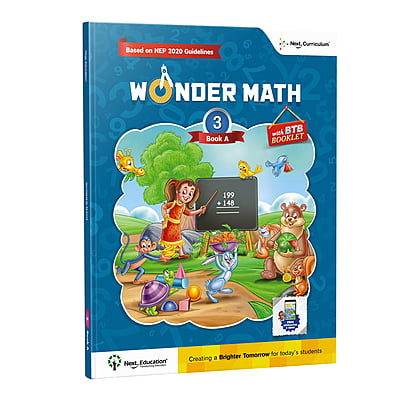 Wonder Math TextBook for - Secondary School CBSE 3rd class / Level 3 Book A New Education Policy (NEP) Edition