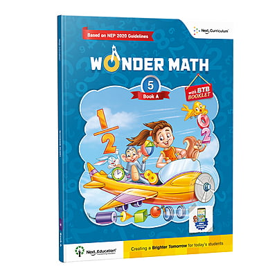Wonder Math TextBook for - Secondary School CBSE 5th class / Level 5 Book A New Education Policy (NEP) Edition