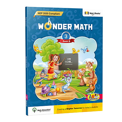 Wonder Maths Class 3 book B - NEP Edition  | CBSE Maths Textbook for Class 3 Book B by Next Education