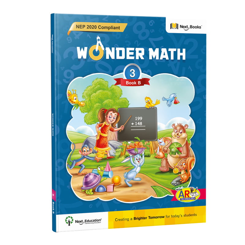 Wonder Maths Class 3 book B - NEP Edition  | CBSE Maths Textbook for Class 3 Book B by Next Education