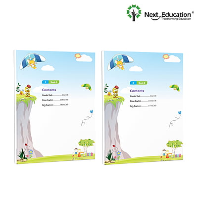 Next Semester class 2 /level 2 (Book A+B) combo of Maths + English + EVS Text book along with Workbook New Education Policy (NEP) Editionby Next Education |