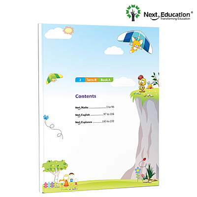 Next Term 2 Book combo Text book with Maths, English and EVS for class 1 / level 1 Book A