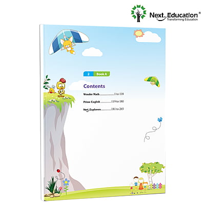 Next Semester class 2 combo CBSE Textbook Maths + English + Environmental science Book A