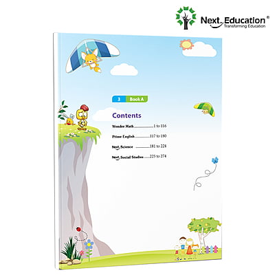 Next Semester class 3 /level 3 combo CBSE Textbook Maths + English + Environmental science Book A