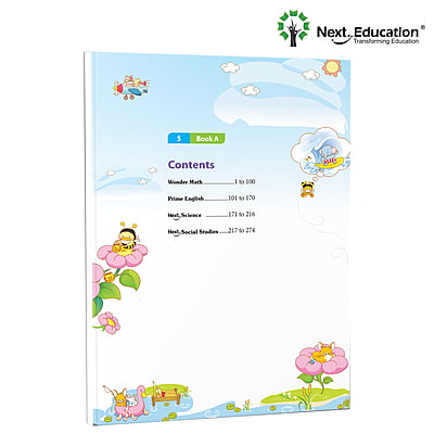 Next Semester class 5 combo CBSE Textbook Maths + English + Environmental science Book A