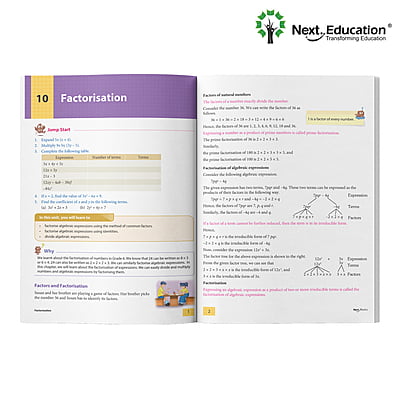 Next Maths ICSE book for 1st class / Level 1 Book B  - Secondary School