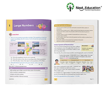 Next Maths - Secondary School ICSE book for 5th class / Level 5 Book A