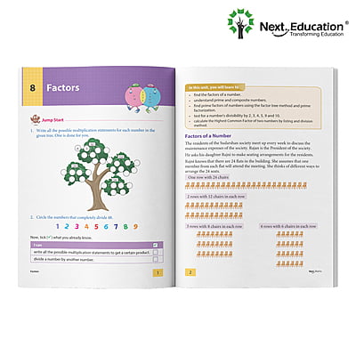 Next Maths  ICSE book for 4th class / Level 4 Book B - Secondary School