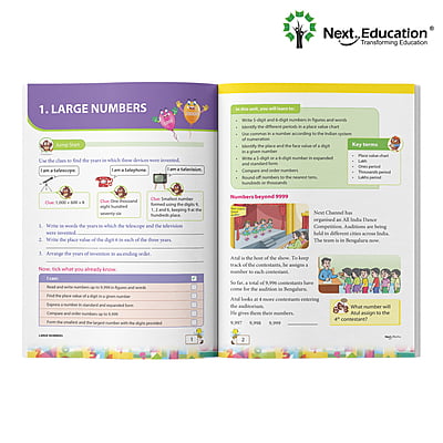 Next Maths CBSE Textbook for class 4 Book A - Secondary School