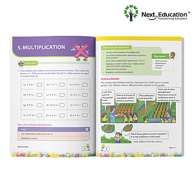 Next Term 2 Book combo Text book with Maths, English and EVS for class 3 / level 3 Book A