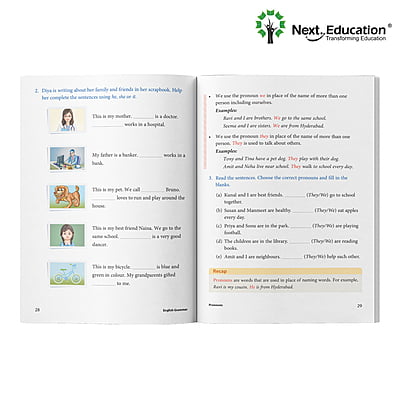 English Grammar TextBook for - Secondary School CBSE Class 1 / level 1