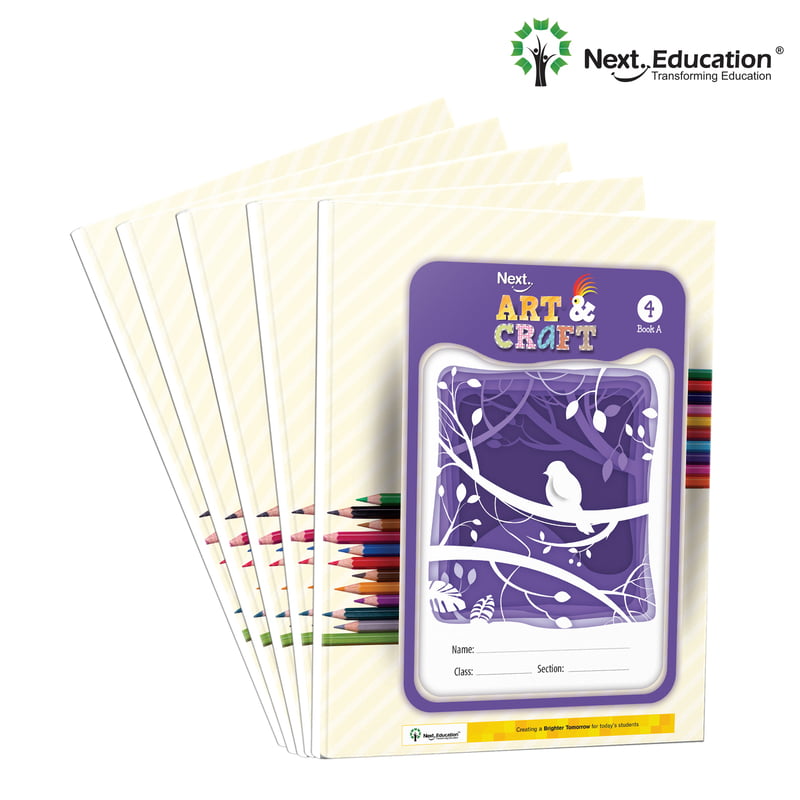 Art & Craft book for - Secondary School kids Class 4 / Level 4 (A + B)