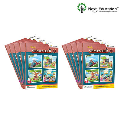 Next Semester class 3 /level 3 books combo of Maths + English + EVS Text book along with Workbook New Education Policy (NEP) Edition