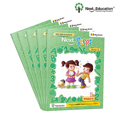 Next Steps - Primer A - Term 2 Book NEP 2020 Edition by Next Education  | Term 2 book for Lkg