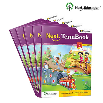 Next Term 2 Book combo Text book with Maths, English and EVS for class 2 / level 2 Book A