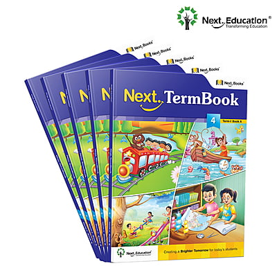 Next Term 1 Book combo Text book with Maths, English and EVS for class 4 / level 4 Book A
