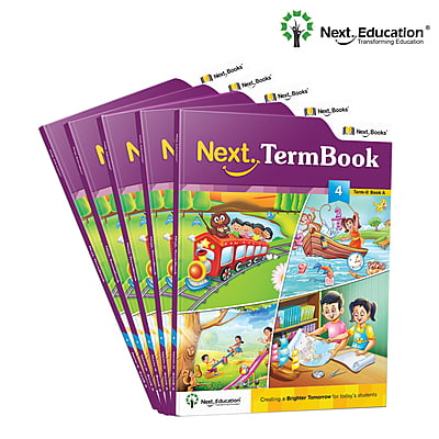 Next Term 2 Book combo Text book with Maths, English and EVS for class 4 / level 4 Book A