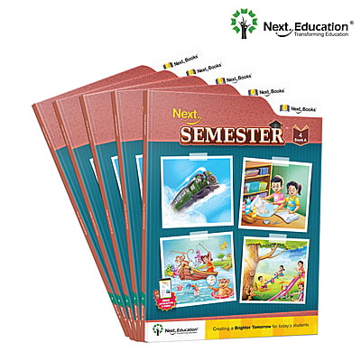 Next Semester class 4 combo CBSE Textbook Maths + English + Environmental science Book A