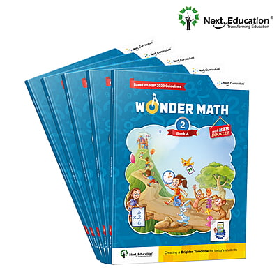 Wonder Math TextBook for - Secondary School CBSE 2nd class / Level 2 Book A New Education Policy (NEP) Edition