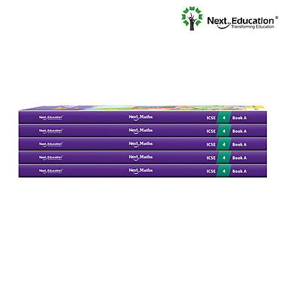 Next Maths  ICSE book for 4th class / Level 4 Book A - Secondary School