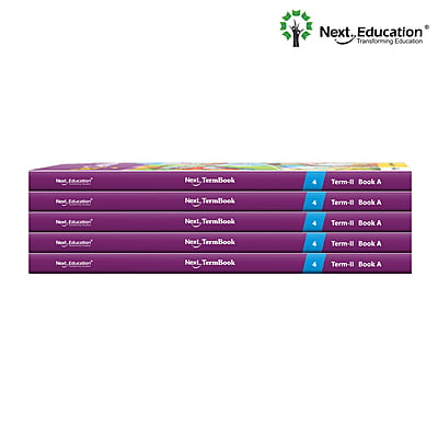 Next Term 2 Book combo Text book with Maths, English and EVS for class 4 / level 4 Book A