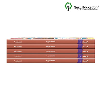 Next Semester class 5 combo CBSE Textbook Maths + English + Environmental science Book A