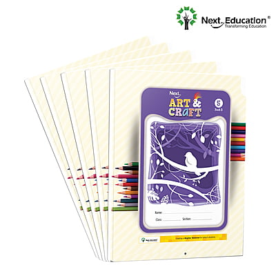 Art & Craft book for - Secondary School kids Class 5 / Level 5 (A + B)