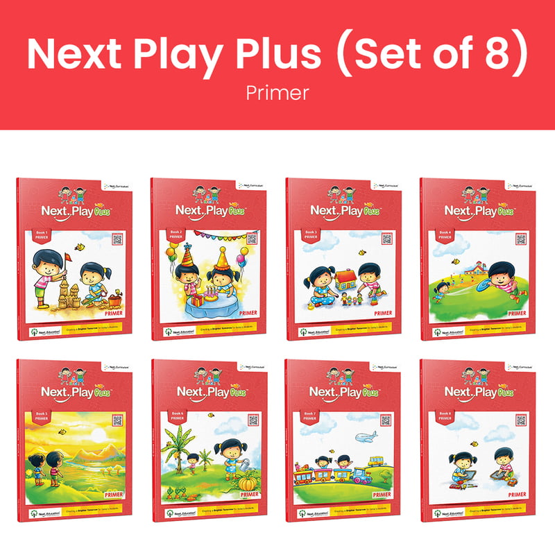 Next Play Plus Monthly books Set of 8 Books for Primer - Nursery Next Play Plus Monthly books Set of 8 Books for Primer - Nursery