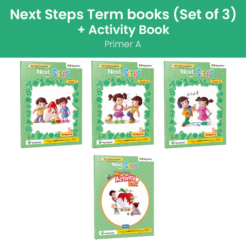 Next Steps - Primer A - Term 1 To 3 With Activity Book - Nep 2020 Compliant
